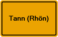 Grundbuchauszug Tann (Rhön)